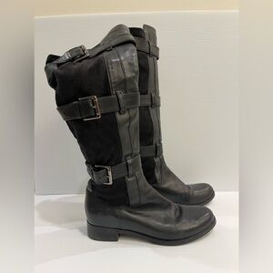 Cole Haan Knee High Buckle Boots 7.5